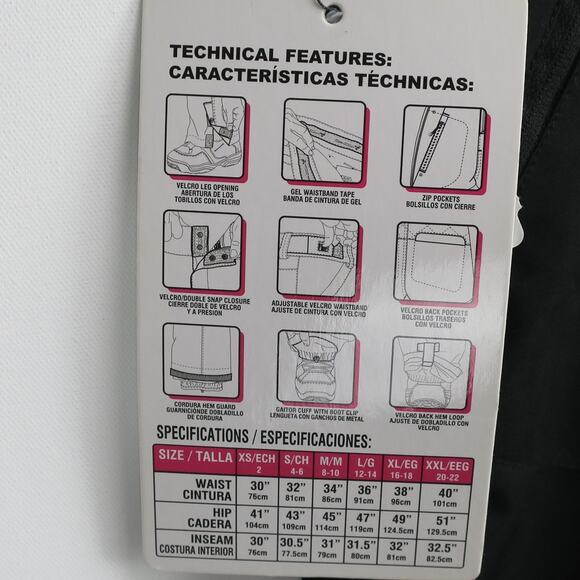 Snow Pants Men’s M Insulated Waterproof Black Winter Ski Outdoor Ocean & Earth - Picture 7 of 16